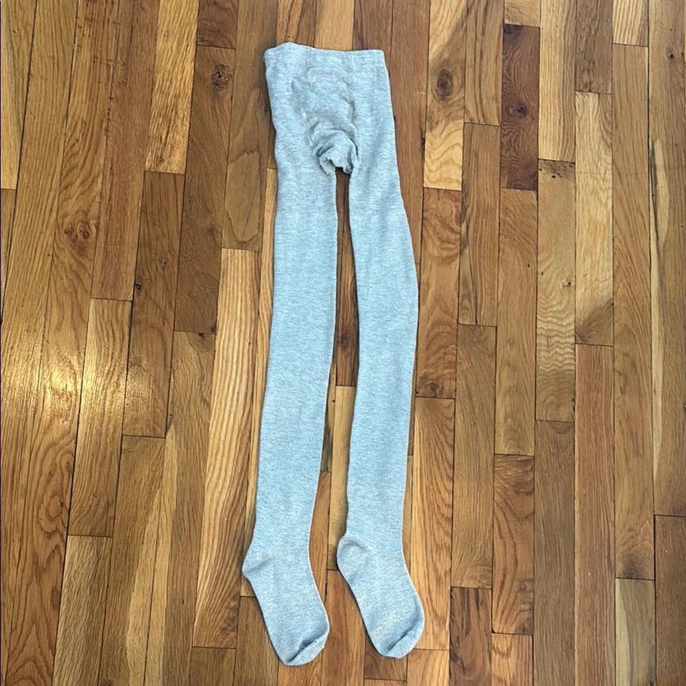 Crewcuts Light Gray Knit Tights